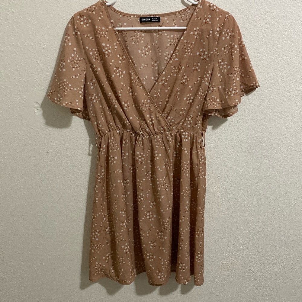A SHEIN pink flowery dress